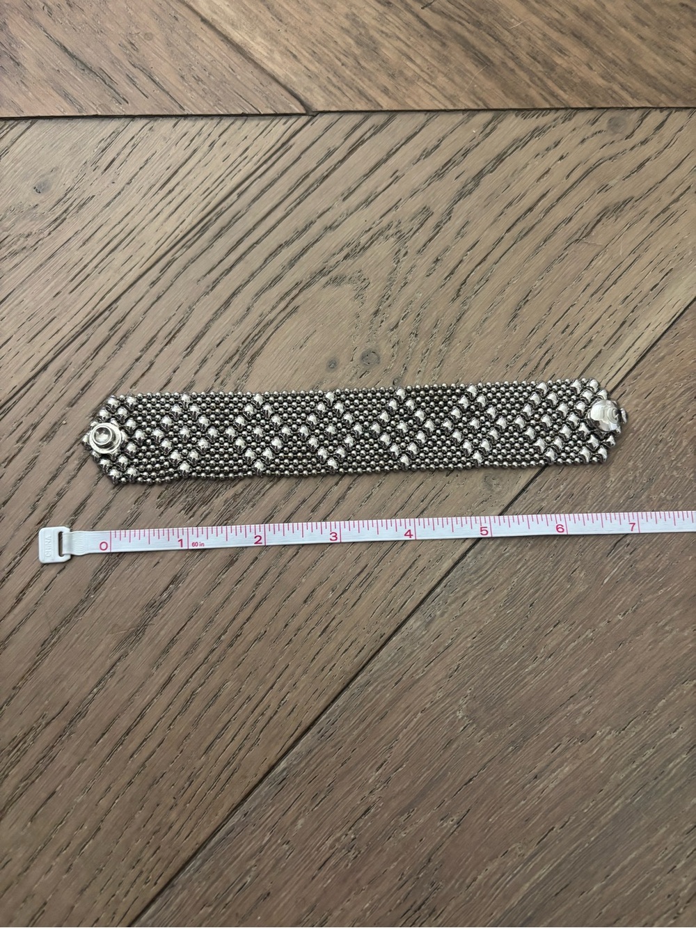 SG Liquid Metal by Sergio Gutierrez Wide Mesh Bracelet - Picture 5 of 6